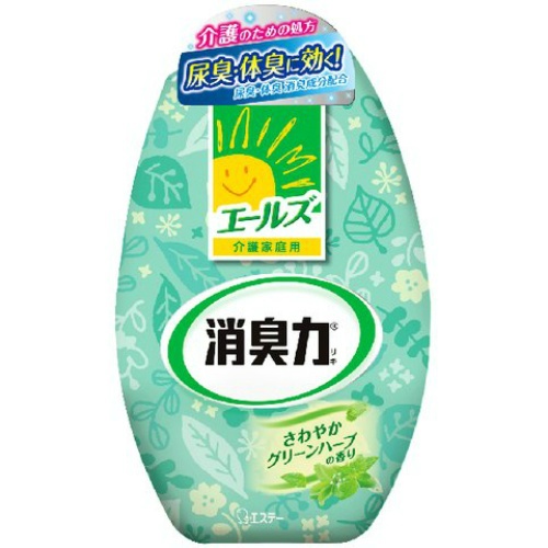 картинка SHOSHURIKI Жидкий освежитель воздуха для комнаты и туалета с ароматом зеленых трав, 400 мл от интернет магазина